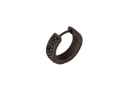 Einzelner Ohrring Mano-J. in Titan Diamante Black TNM0C2001